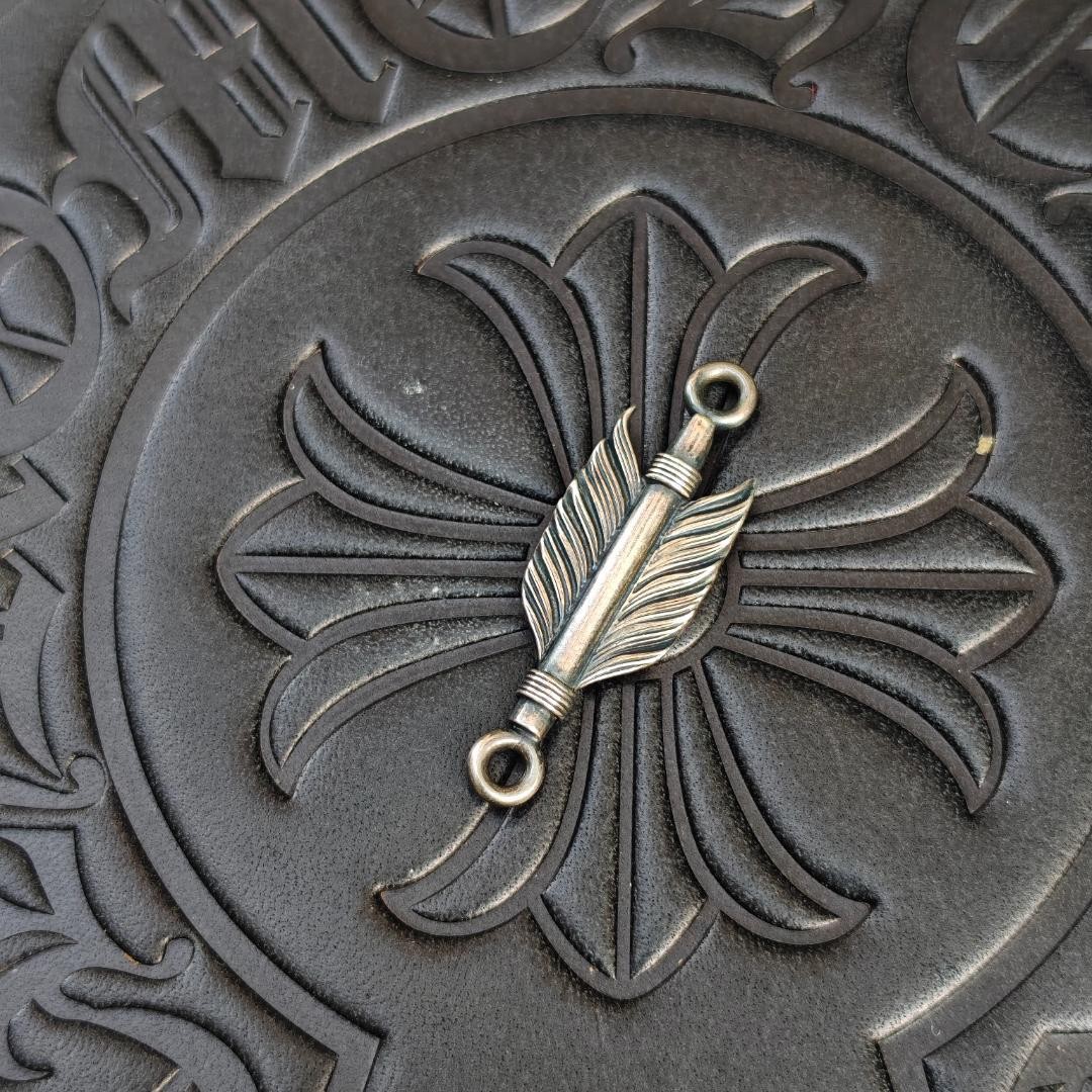 Indian-Style Feather Accessory, SV925 Silver.