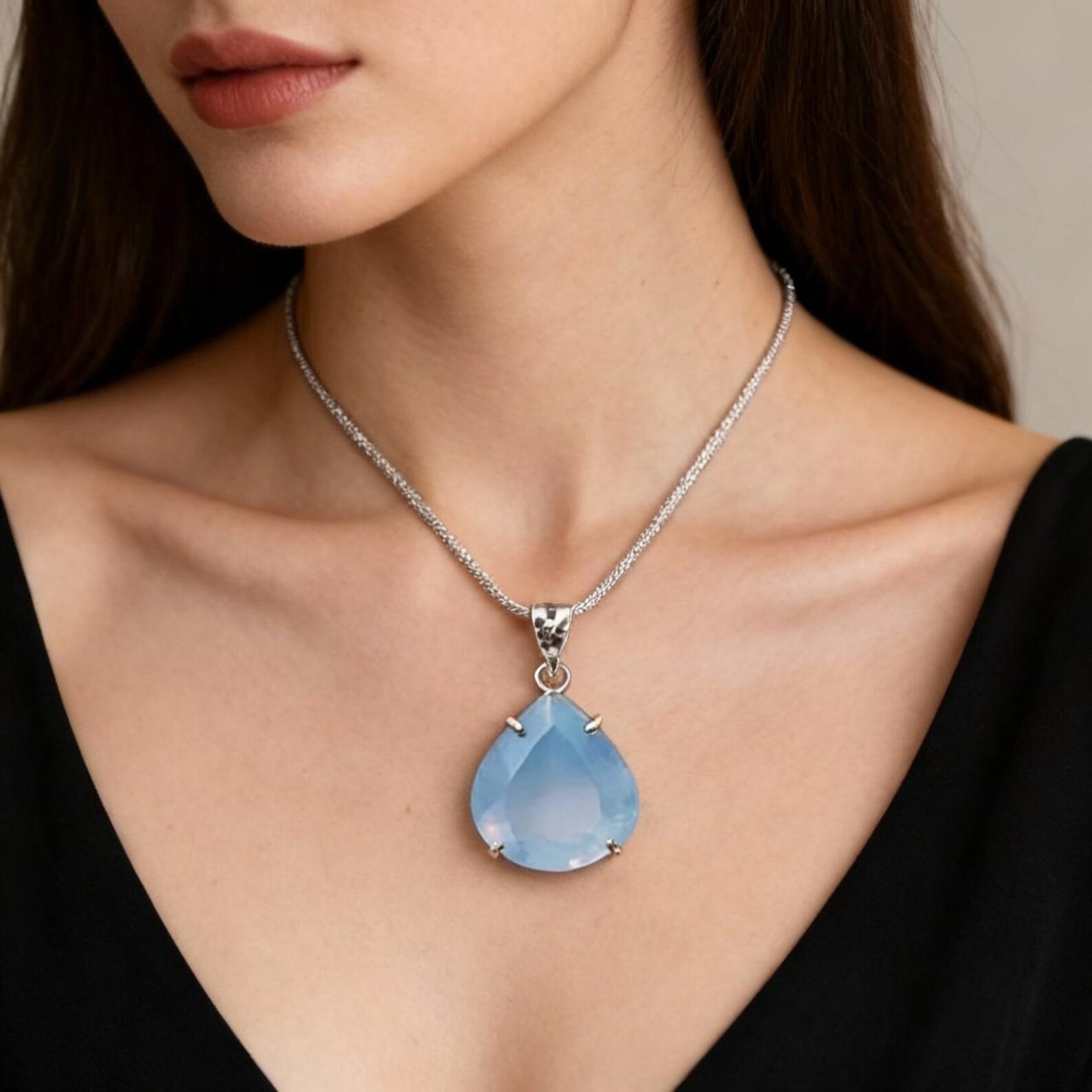 Bi-Color Pendant 94.40 Ct Welo Opal Pear Cut Natural Untreated Loose Gemstone