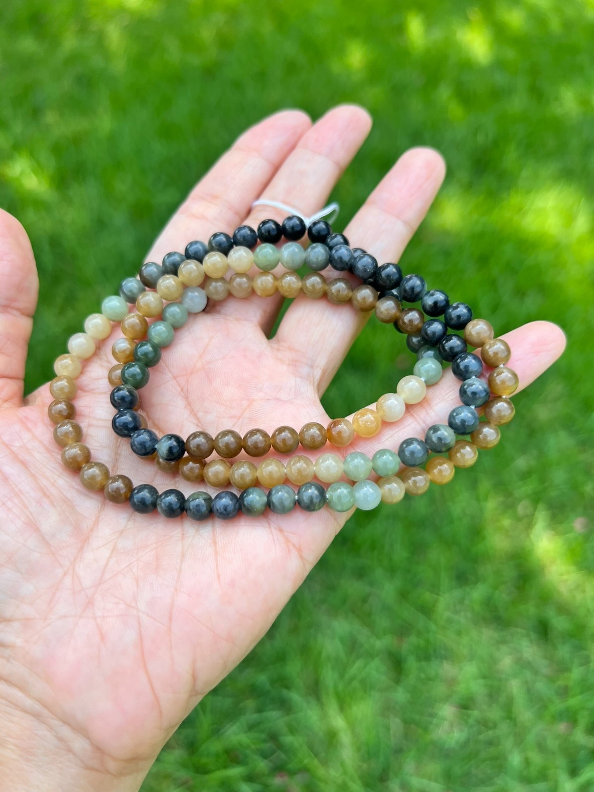 Genuine Nephrite Jade 6mm 108 Beads 24″ Necklace H63