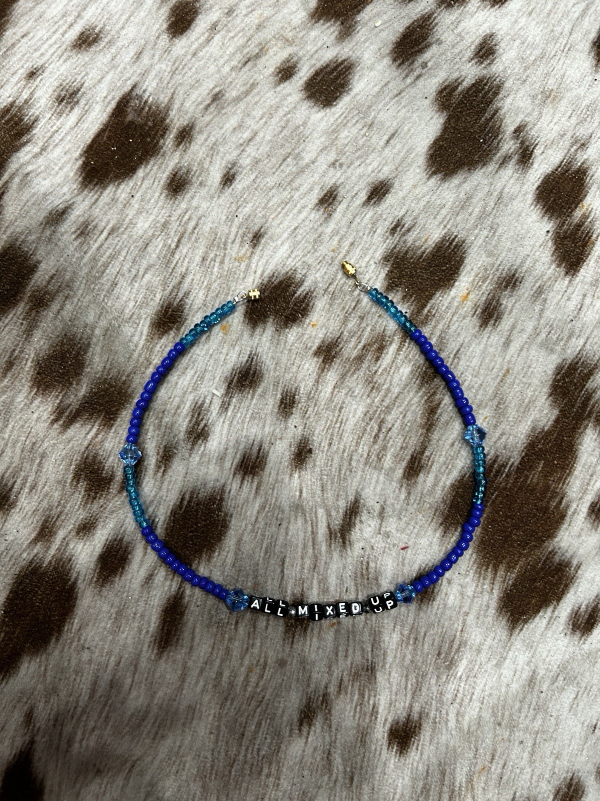 Custom Band Themed Beaded Choker Style Necklace Handmade Brand New