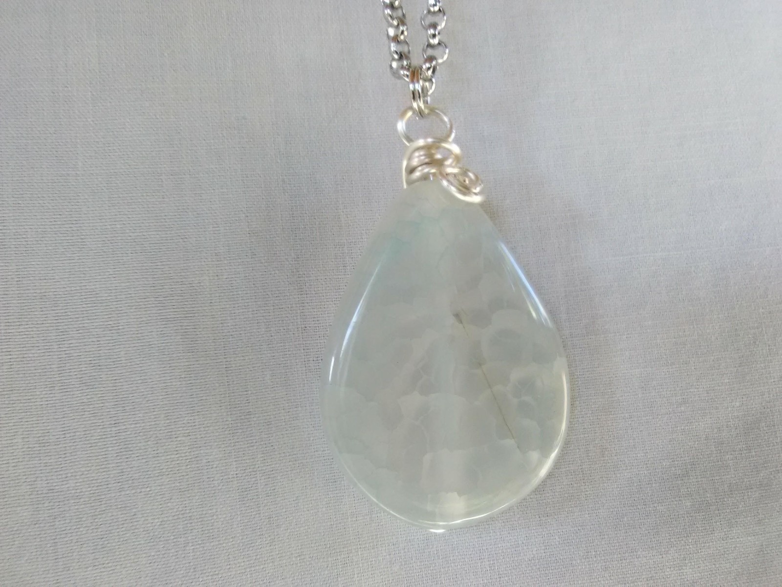 Boho Semi-precious Stone Pendant Necklace 24″ Women’s Jewelry US Seller Gift