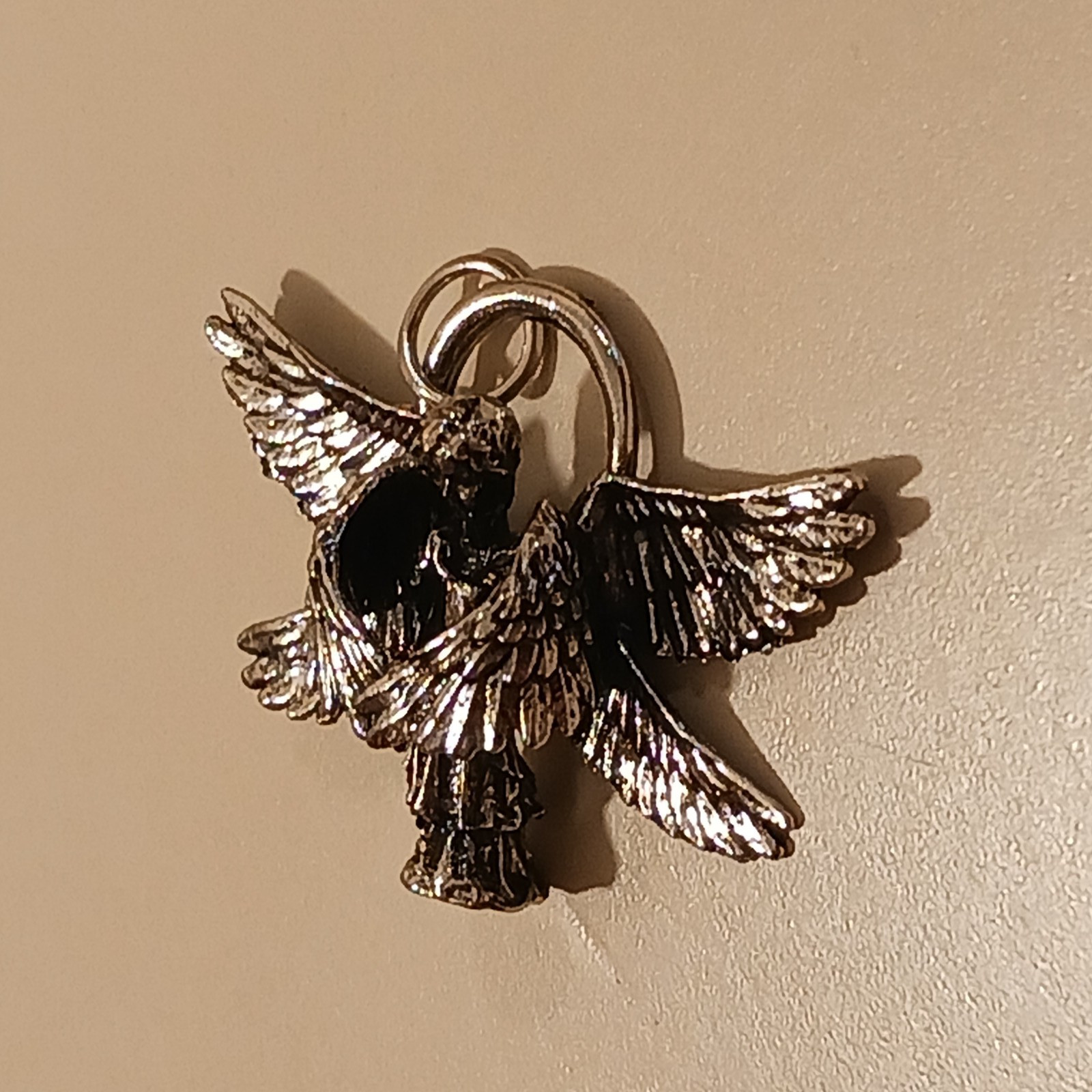 Vintage Praying Angel Pendant Necklace Unisex Adult Traveler Jewelry Gift SS SP