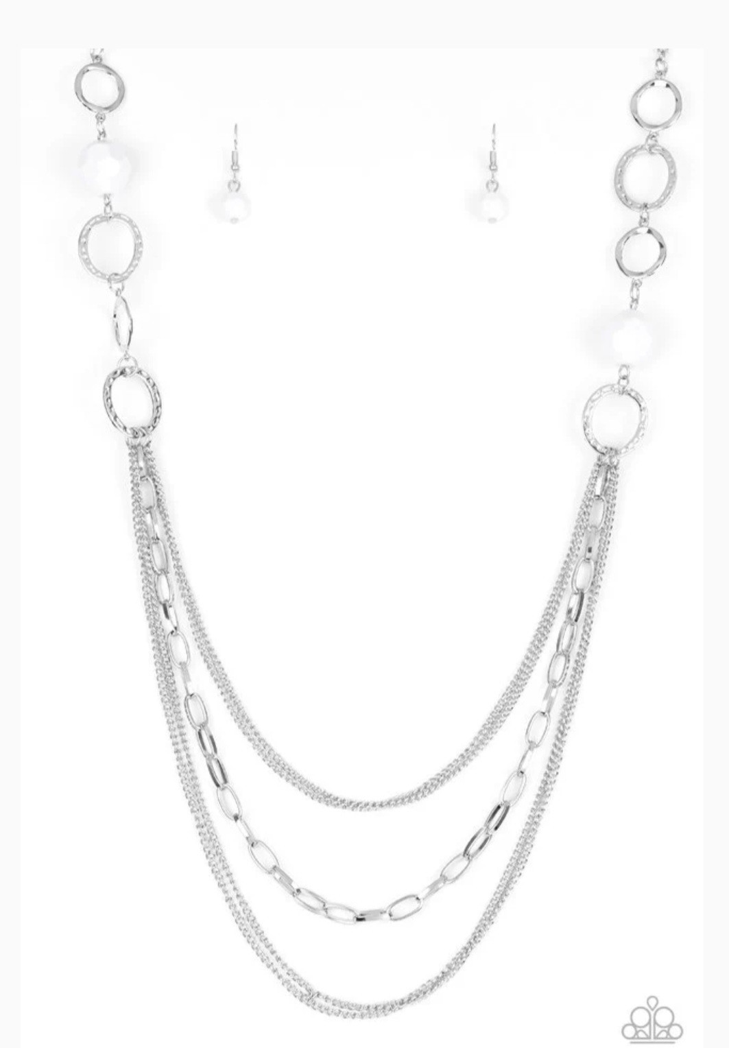 Paparazzi Margarita Masquerade White Necklace. New with Tags