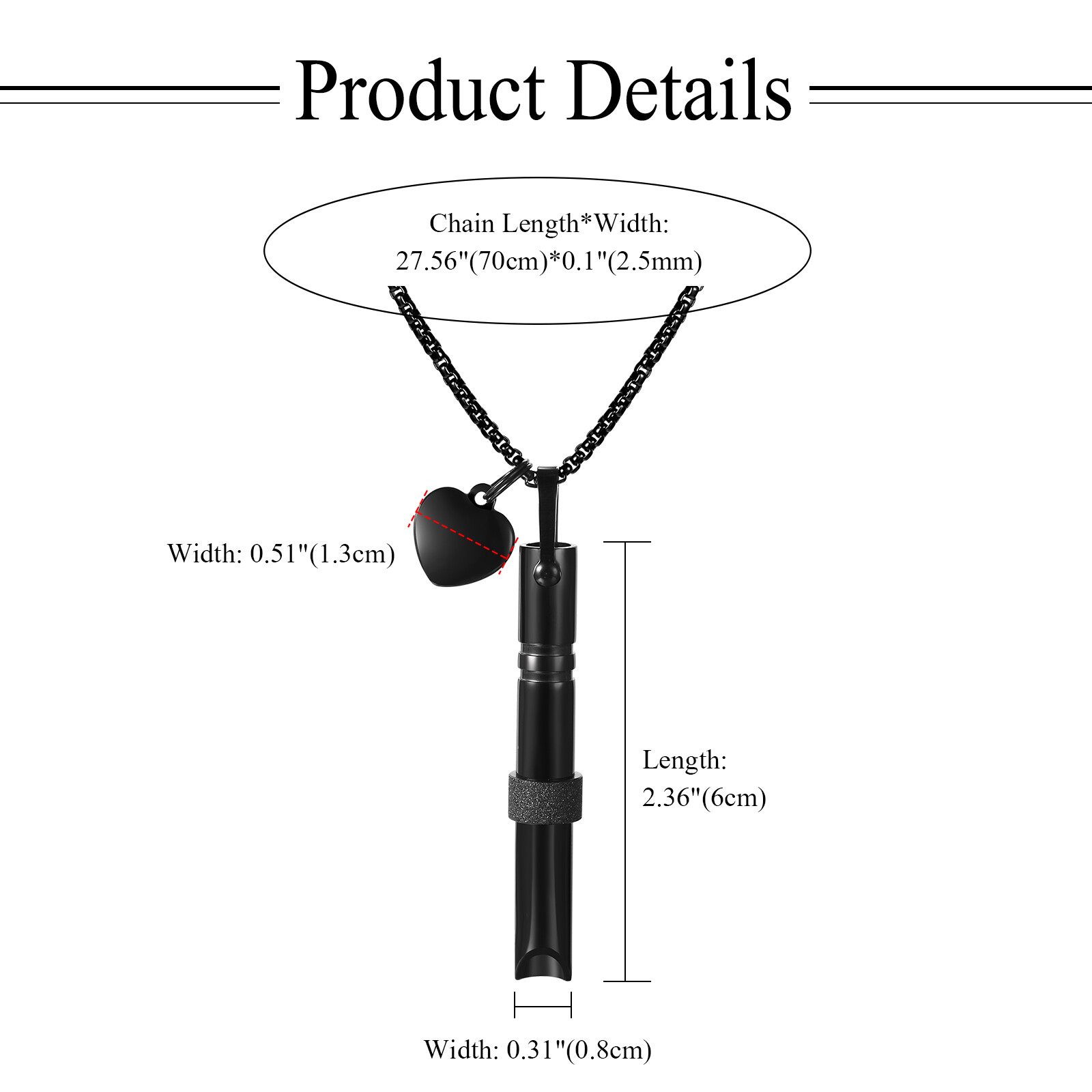 Men Women Anxiety Relief Mindful Breathing Stainless Steel Meditation Necklace