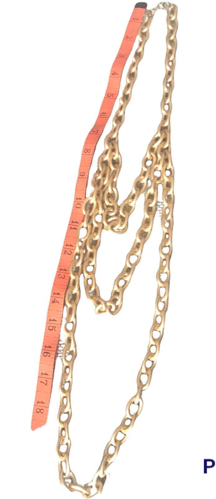 NWT Lydell NYC 3 layers thick gold tone chain Statement necklace Hangs To 19”