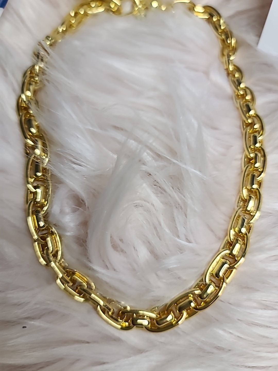 Necklace designer Bar Gold Chain Alexa Rae Fantasy Island Melania Clara 16″ BIG