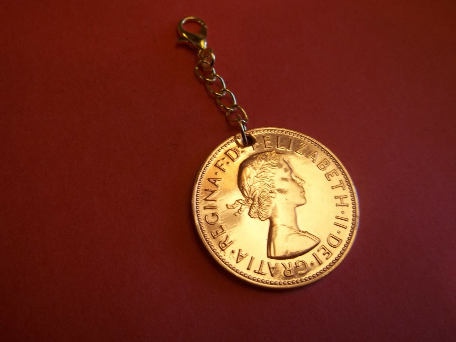 PENNY COIN – BRITANNIA – HIGHLY POLISHED PENDANT / CHARM – 1896 to 1967