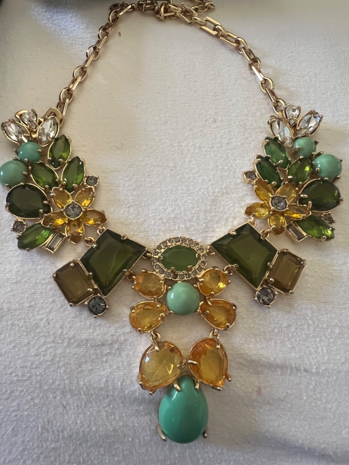 j crew rhinestone statement necklace