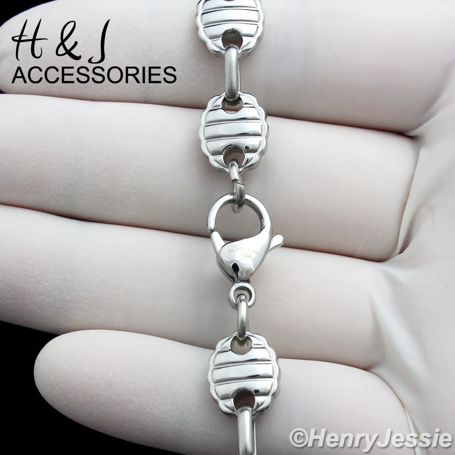 18-40″MEN Stainless Steel 9mm Silver Puffed Mariner Link Chain Necklace*AN150