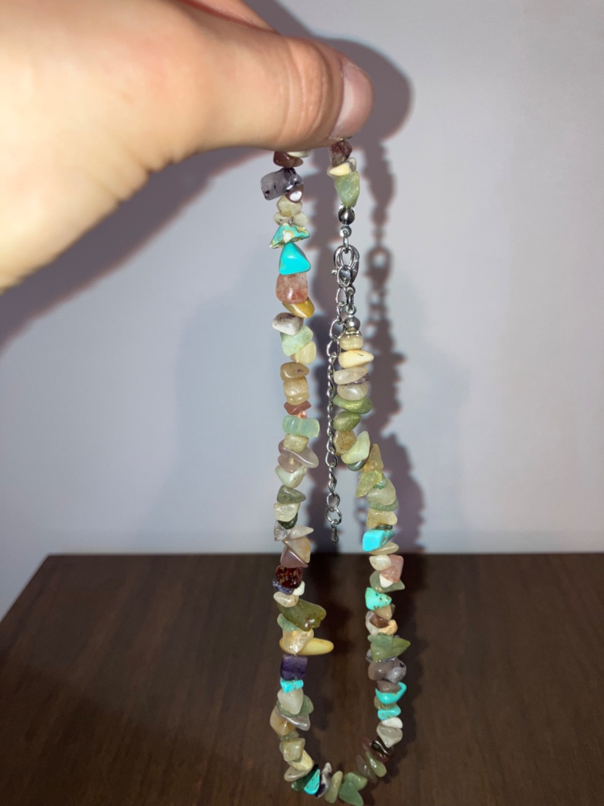 Colorful Stone Necklace- Festival Jewelry- Crystal Necklace- Choker Necklace