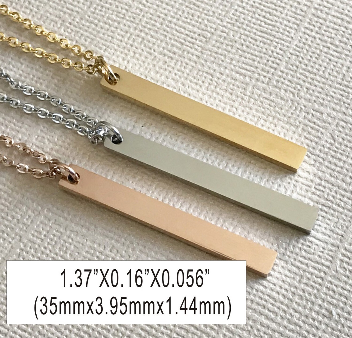 Custom Engraved Coordinates Bar Necklace Personalized Jewelry BFF Couple Gifts