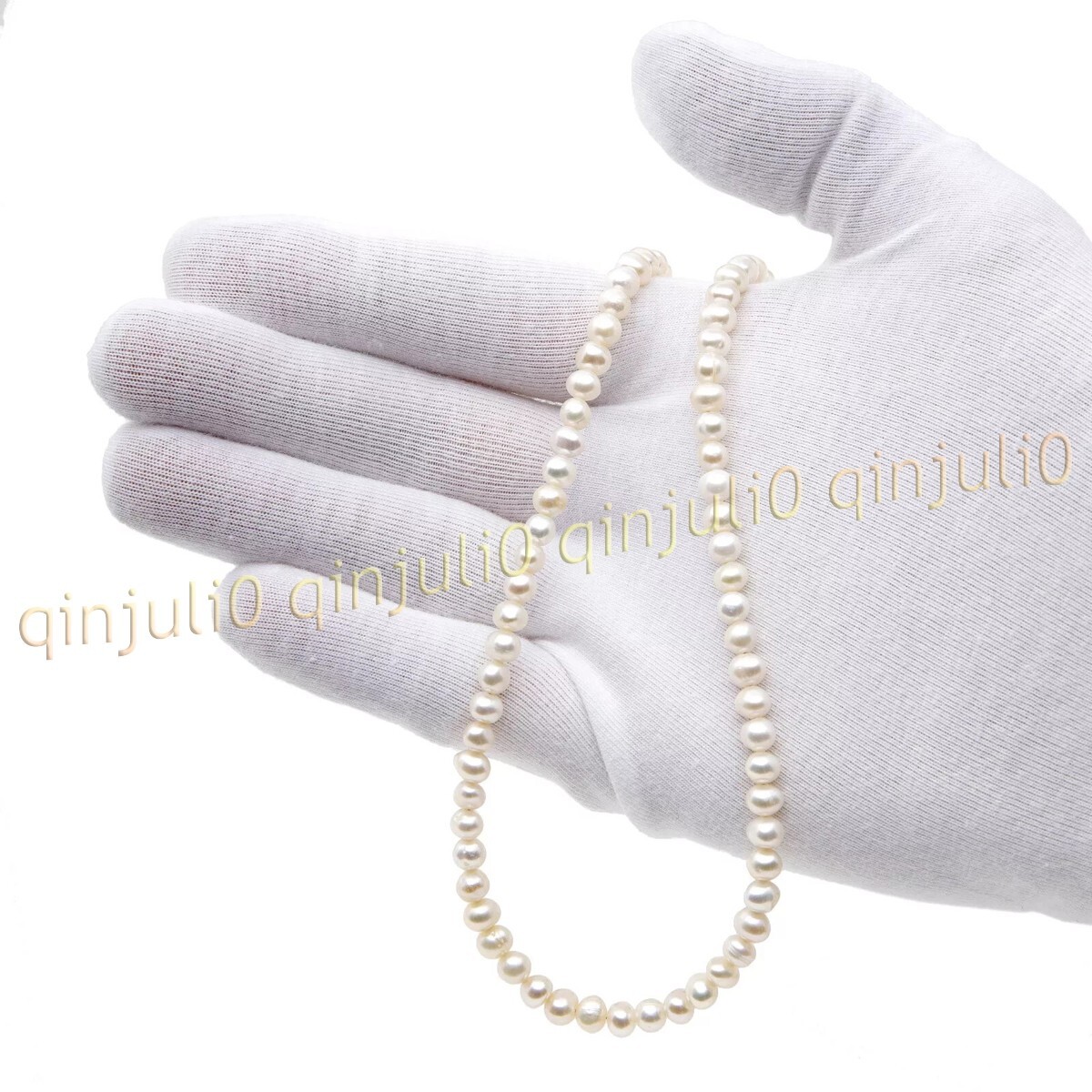 Mini Pearl 2-3mm Real Natural White Akoya Freshwater Pearl Necklace 13-26”