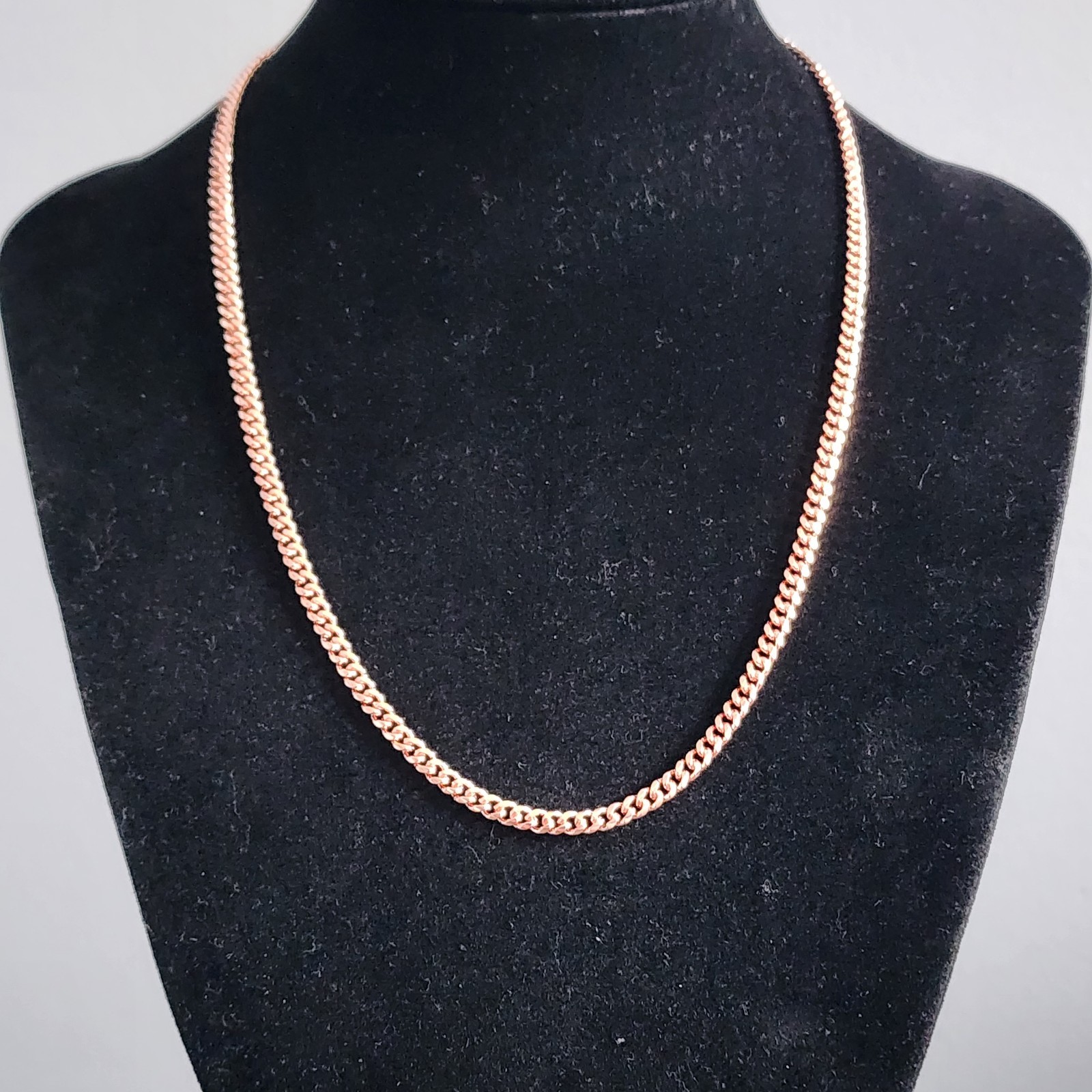 Pure Copper Cuban Link Chain Necklace – 20 Inch – 4mm