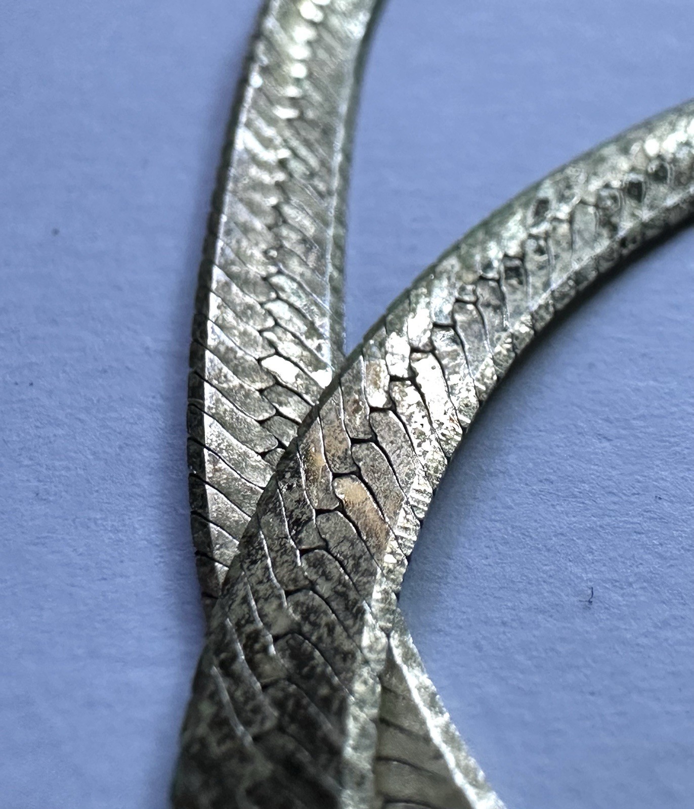 925 Sterling Silver Gold Plated Italy Herringbone Chain Necklace, 20 in, Lobster