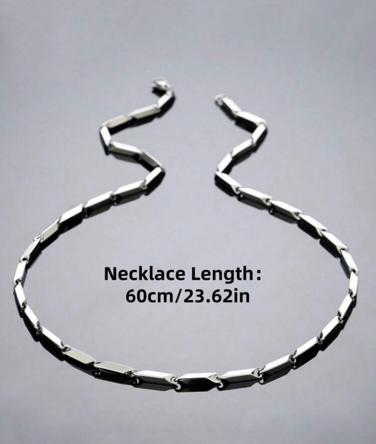 Stainless Steel Chain for Men and Women, 60cm