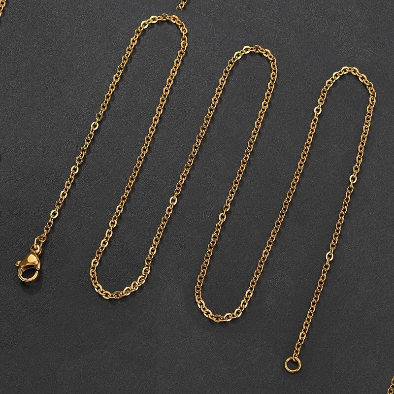 Sterling Silver Trace Chain Women Necklace | 16″/18″/20″/22″/24″/26″/28″/30″