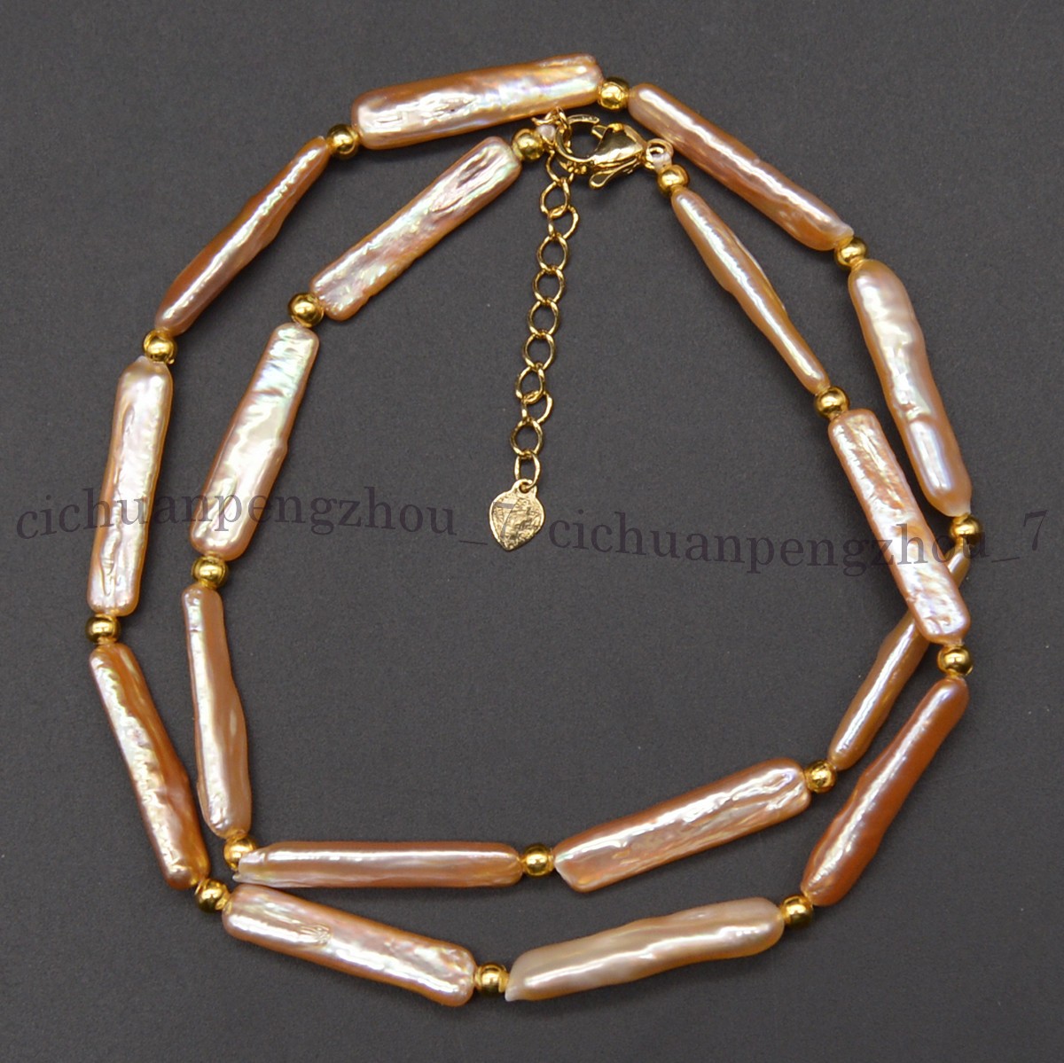 5x24mm Natural Freshwater Pink Rectangle Pearl Necklace Bracelet Earrings