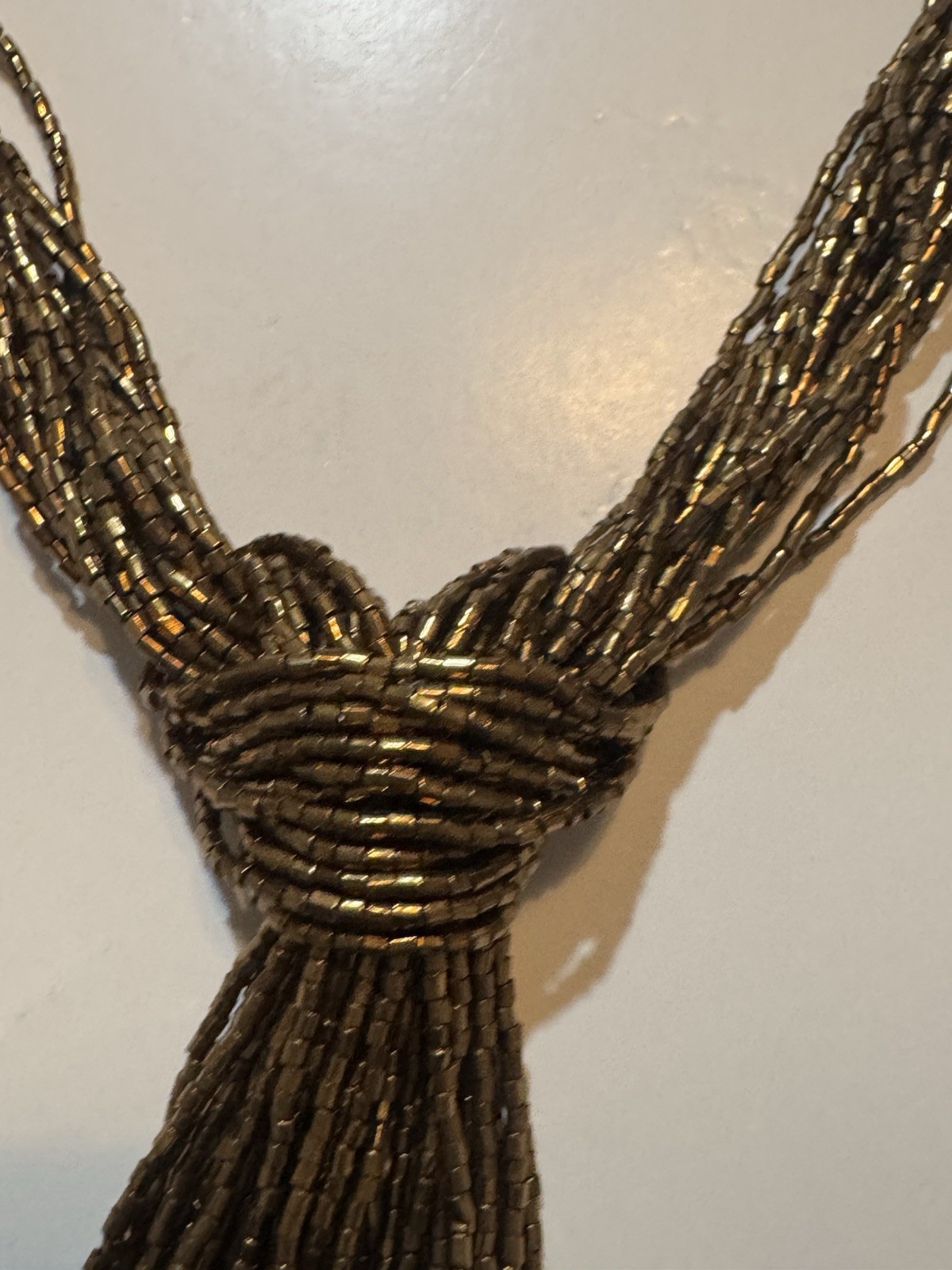 NIP Zara Beaded Tie Necklace