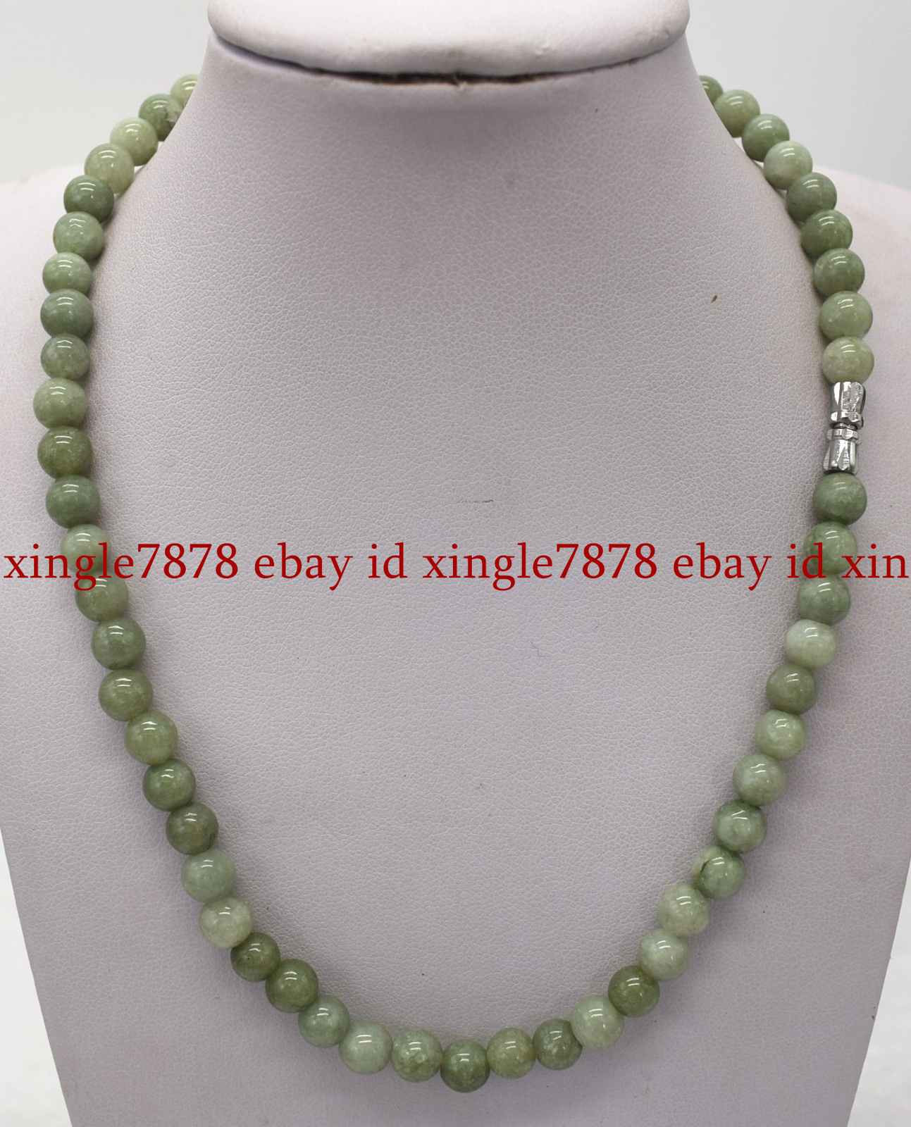 6/8/10mm Natural A Green Jade Jasper Round Gemstone Beads Necklace 16-36 inches