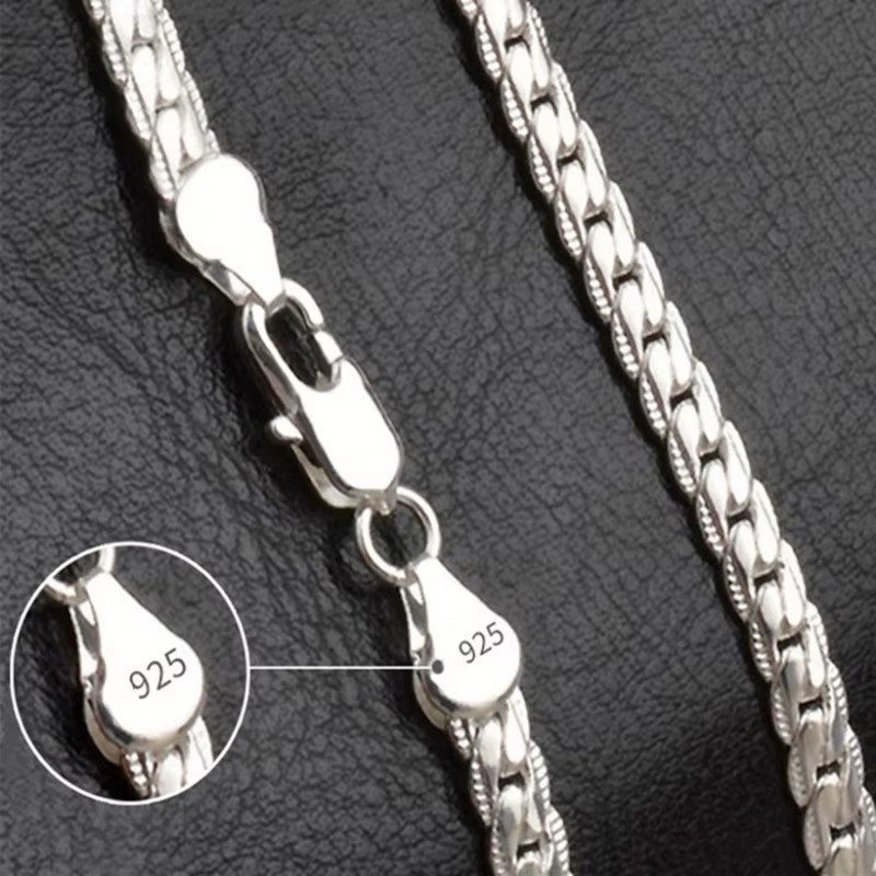20-60Cm 925 Sterling Silver Luxury Brand Design Noble Necklace for women