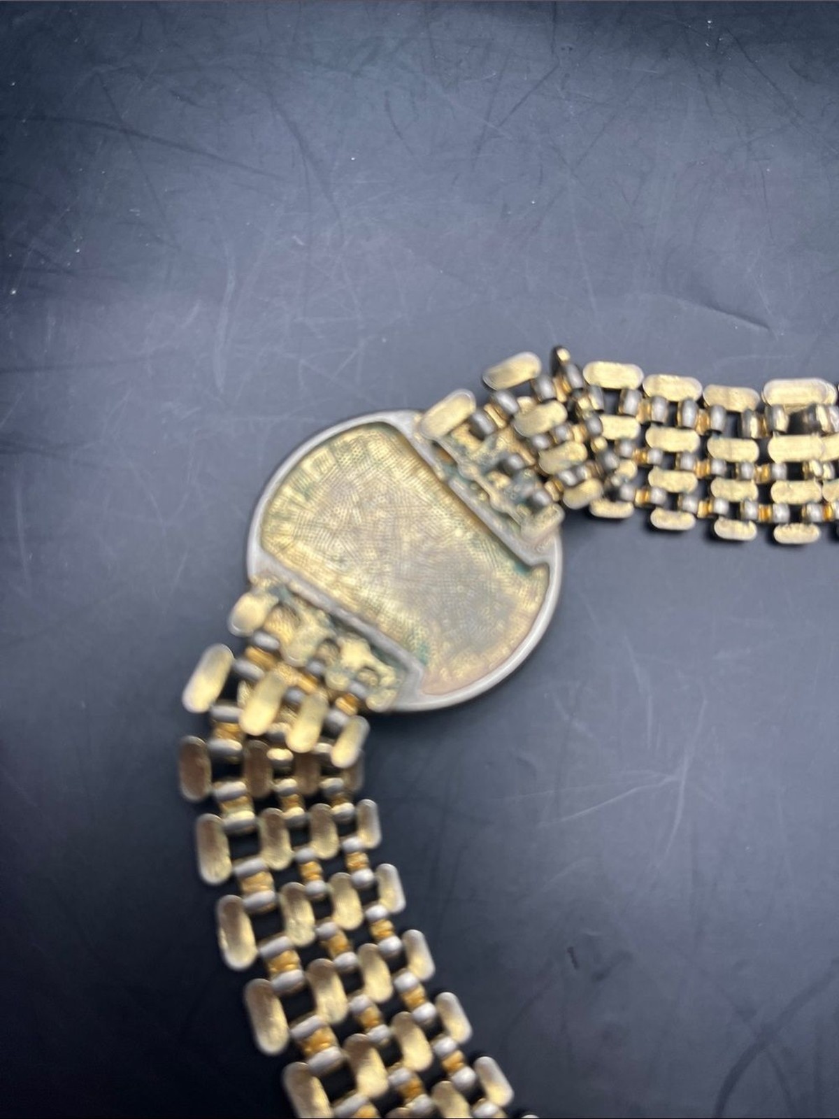 80s VINTAGE Gold Tone Chain Roman Coin IMPIARSAR N HADRIANVS Necklace earrings!!