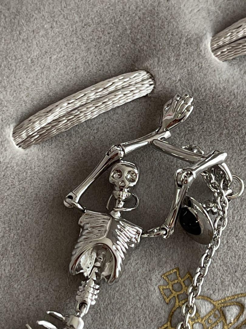 Vivienne Westwood Bracelet Silver Skeleton Mermaid Skull Ariel NO BOX