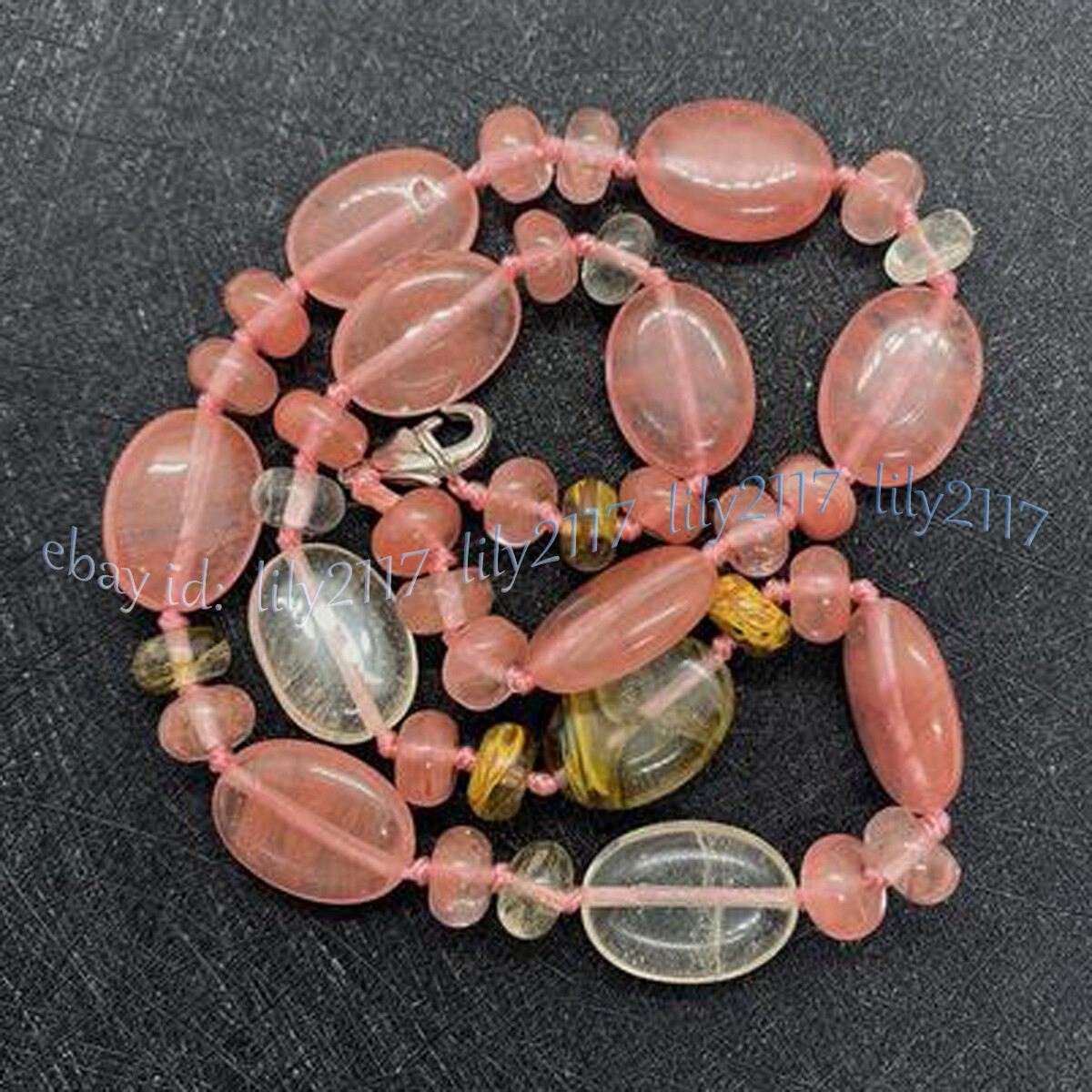 Natural 5x8mm Rondelle 13x18mm Flat Oval Gemstone Beads Necklace 14-36”