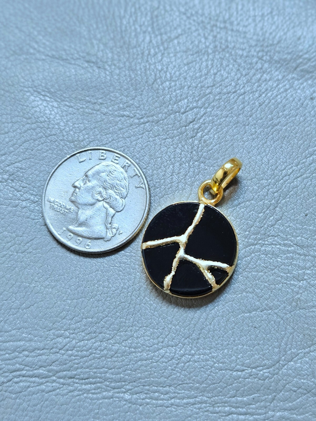 KINTSUGI NECKLACE INITIAL Japanese Art Handmade Jewelry Unique Necklace