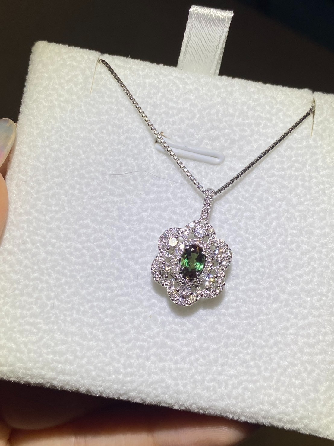 [jerseychou] Natural alexandrite 0.45 ct ,pt850~pt950 , TGC