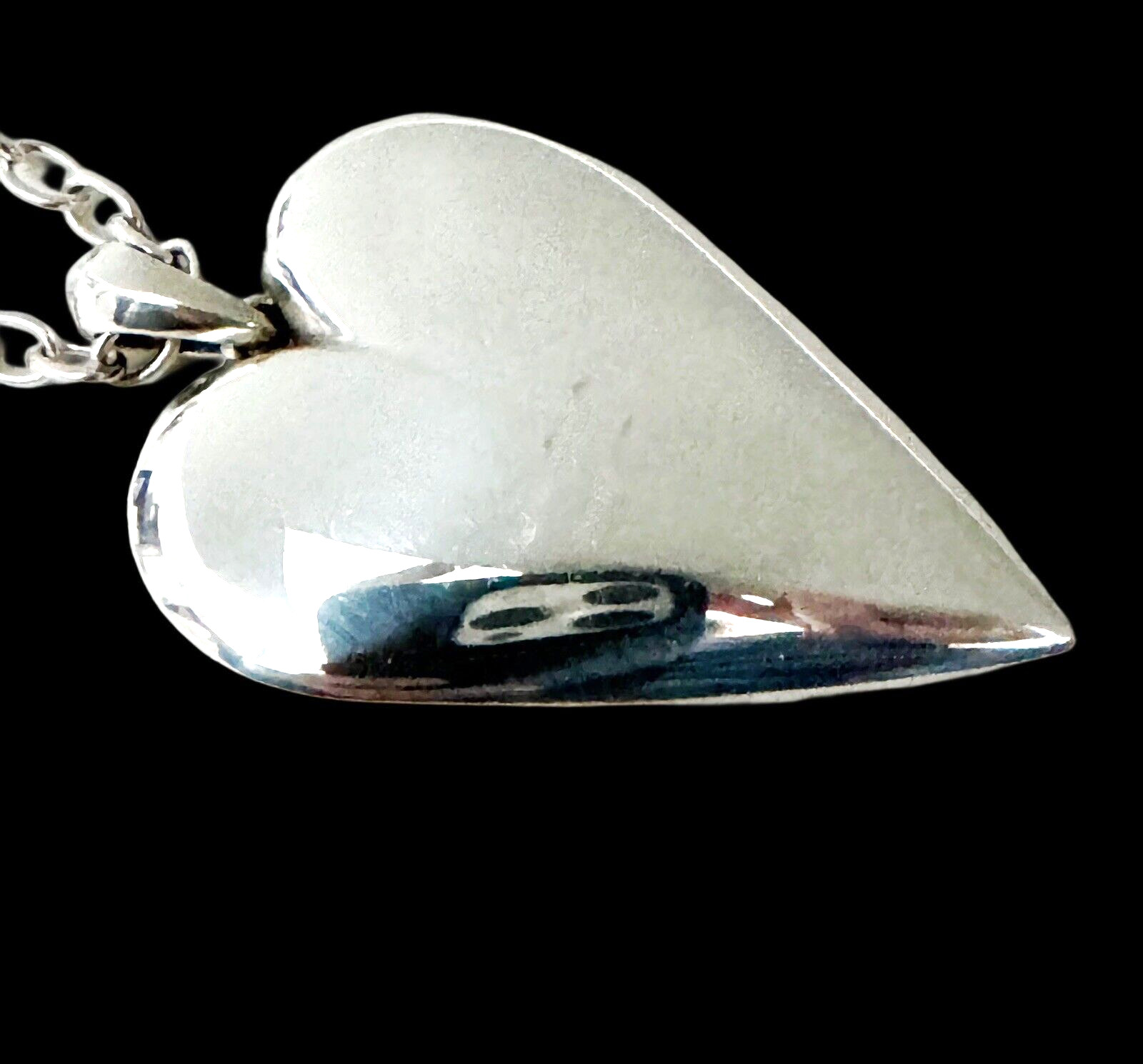 BRIGHTON Glisten Heart Necklace JM3761 MSRP $150 NWT Back Side Scratched C Photo