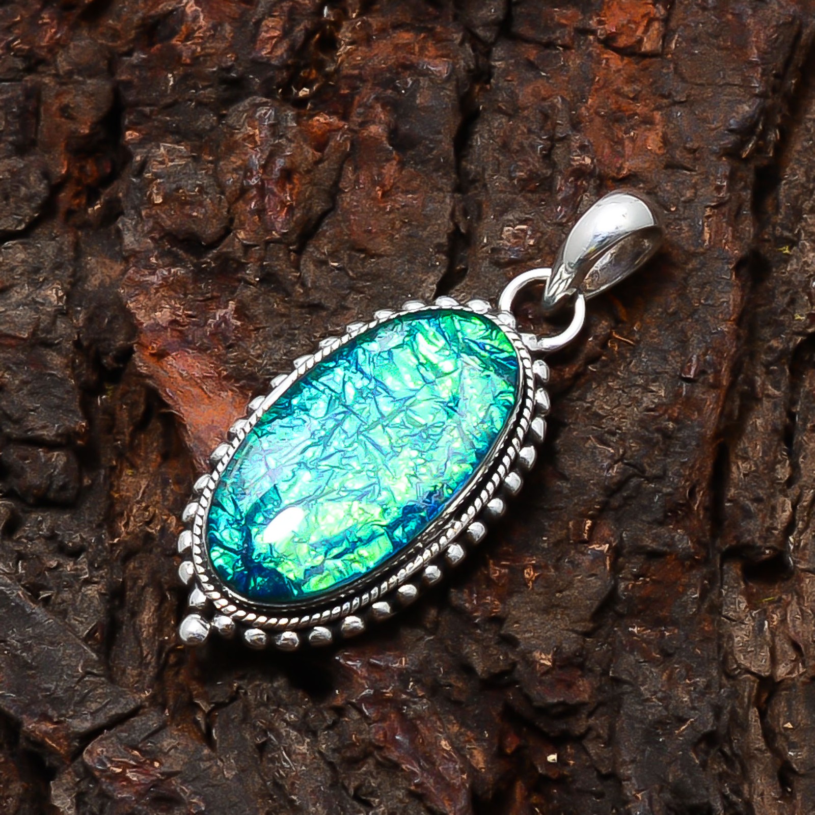 Triplet Opal Gemstone 925 Sterling Silver Jewelry Pendant 1.77″ P1087812424