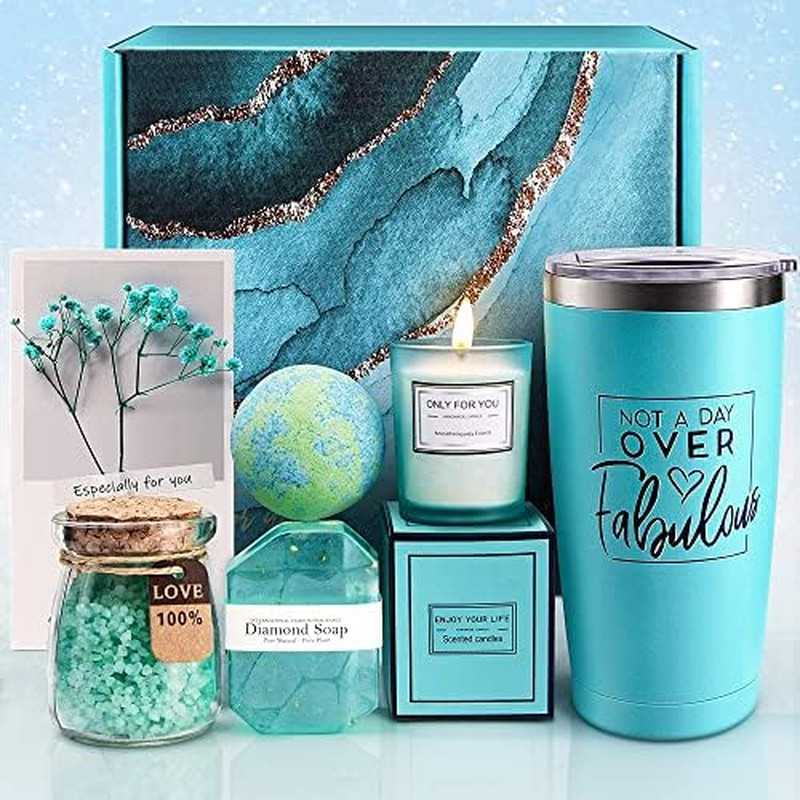 Mothers Day Gift Set for Mom Wife Women Relaxing Spa Basket Unique Birthday Gift