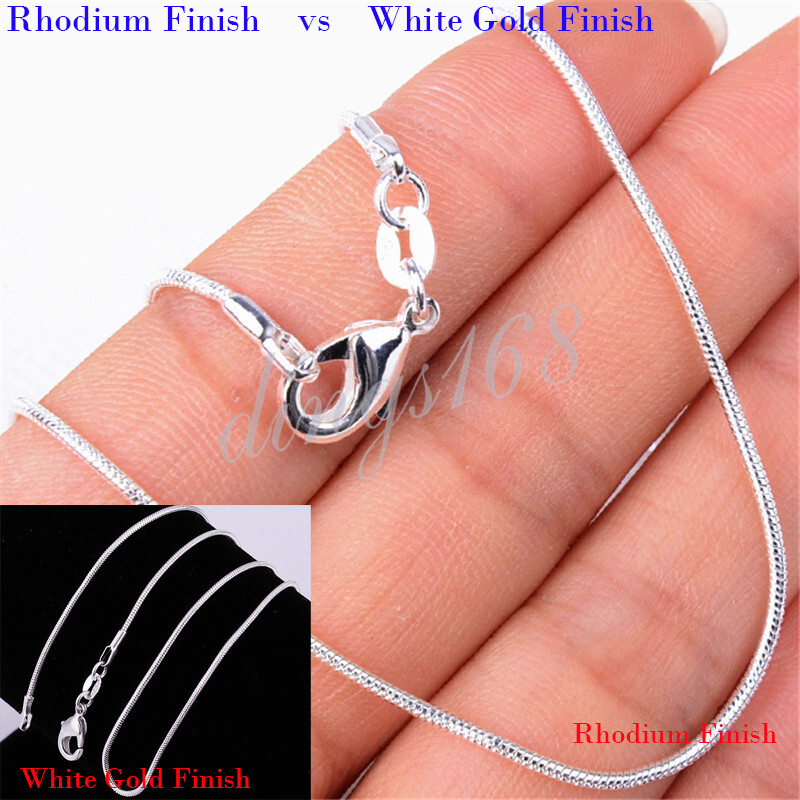 Solid 925 Sterling Silver Tarnish-Free 16″ ~ 38″ 1.2mm Thin Snake Chain Necklace