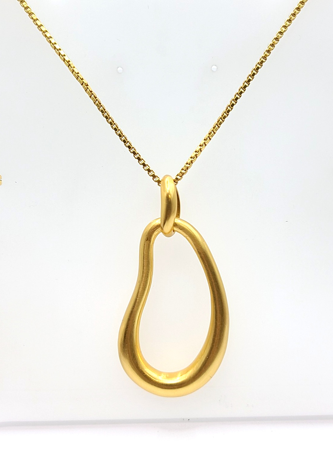 Julie Vos Wave Pendant 24K gold plated Necklace 34″
