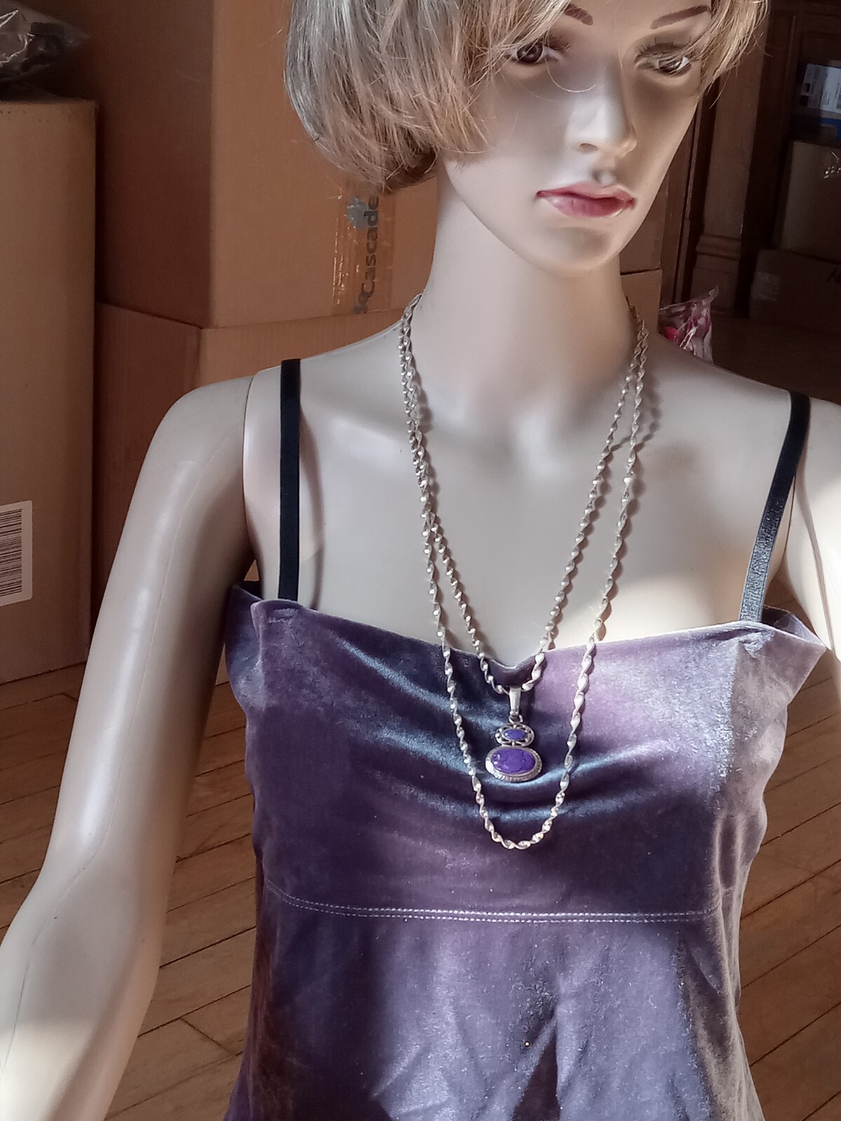 A 24″ Italian Sterling Silver Margarita Necklace