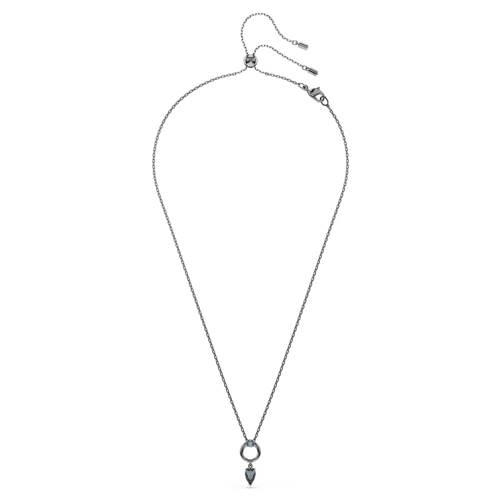 Swarovski Zirconia Mesmera Pendant, Mixed Cuts, Gray, Ruthenium Plated 5732491