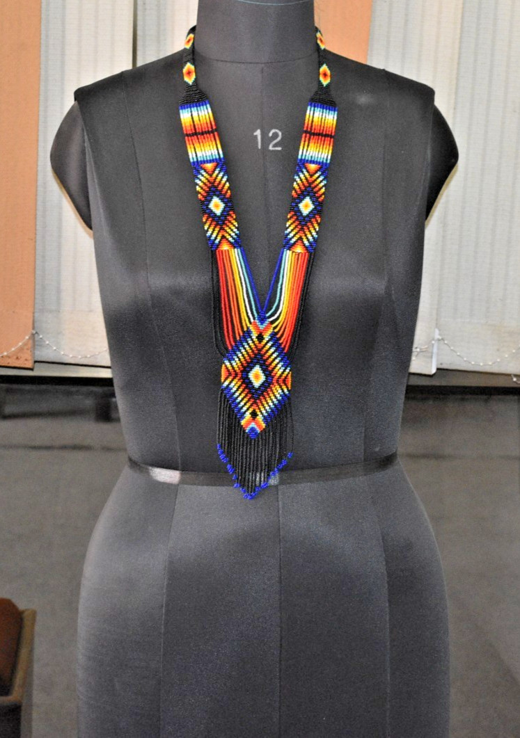 Handmade Necklace Seed Bead Boho American Style Nativ Beaded Multi Strand Gifts