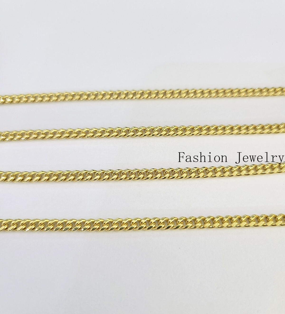 14k Gold Chain Miami Cuban Link Necklace 22 Inch 2.5mm REAL 14kt Yellow Gold