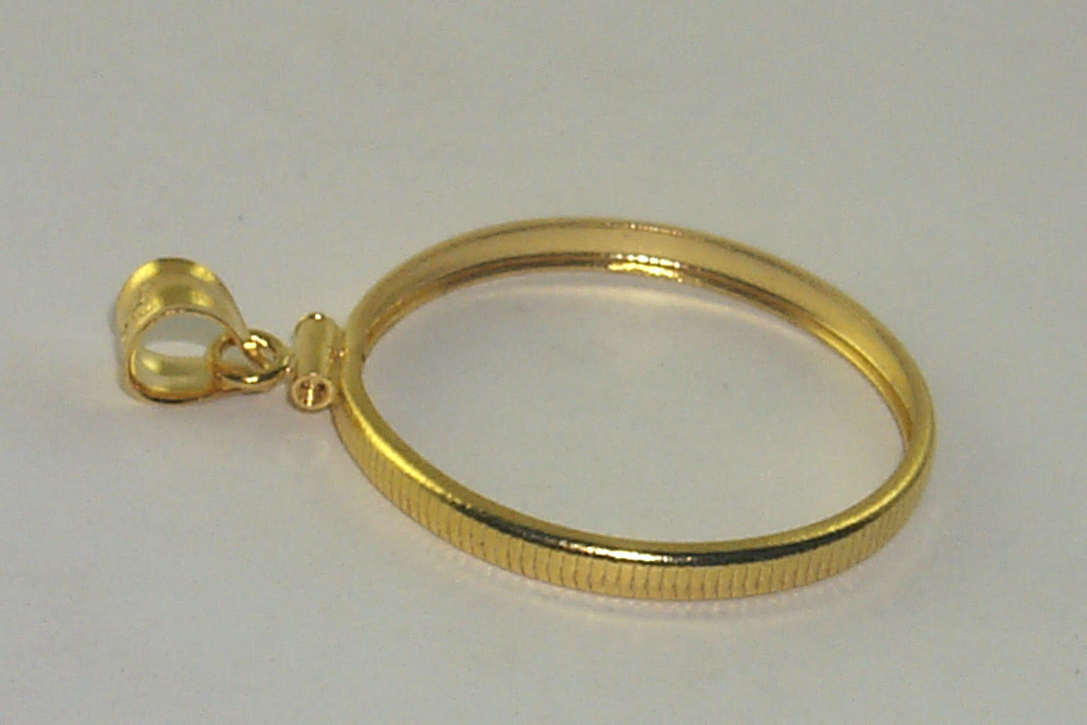 Coin Bezel U.S. Large Cent Young Head Type 1835-1857 Coin Edge 14K Gold Filled