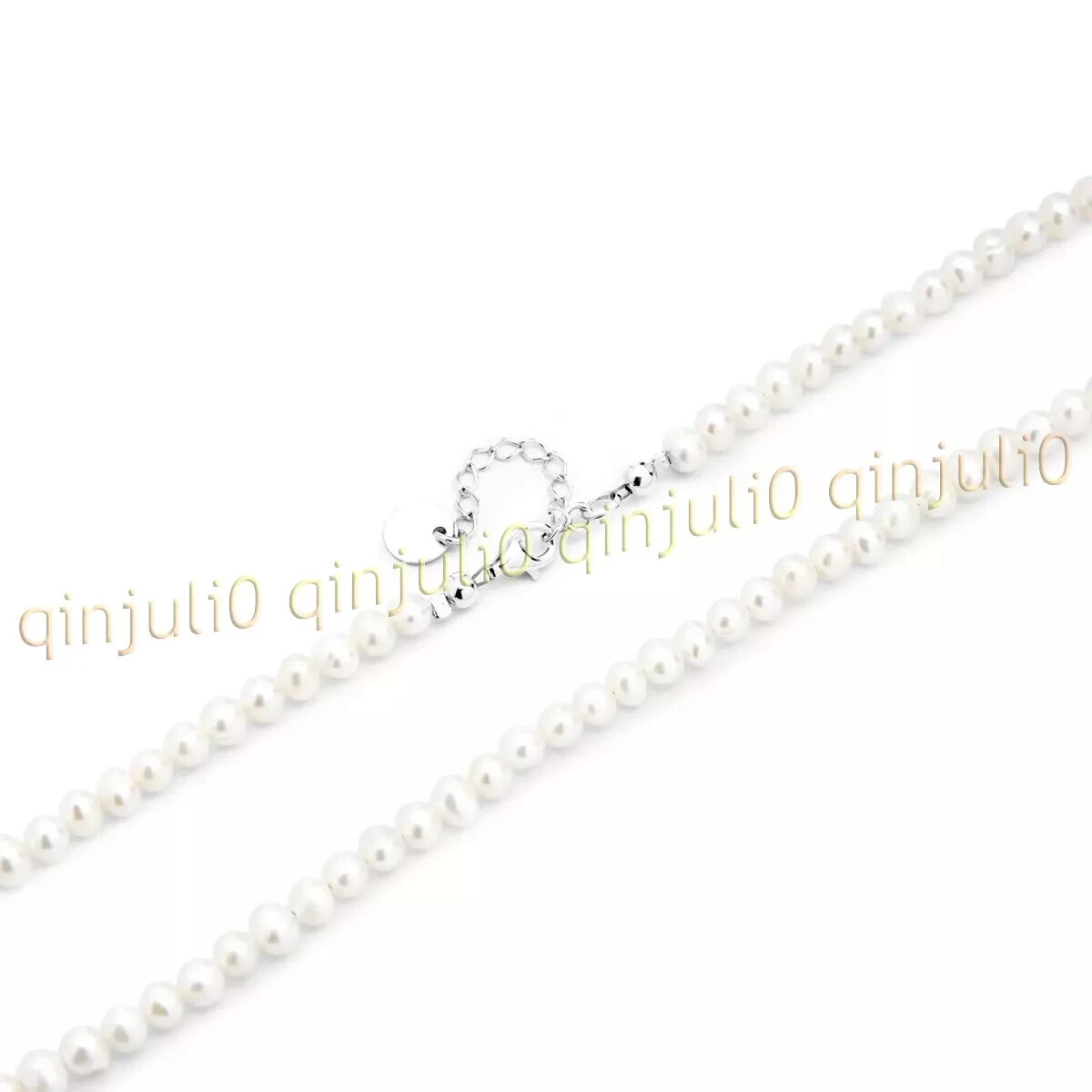 Mini Pearl 2-3mm Real Natural White Akoya Freshwater Pearl Necklace 13-26”