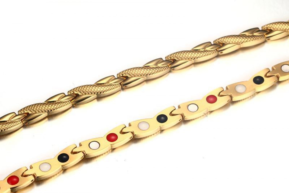 Men Hematite Magnetic Therapy Pain Relief Thick Necklace Hip Hop Fashion Jewelry