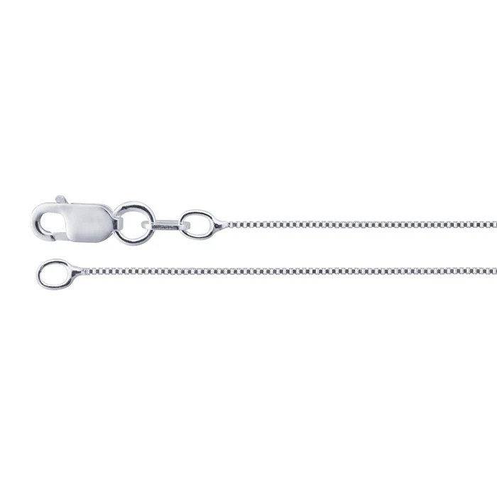 Sterling Silver 1.2mm Venetian Box Chain, choose you length