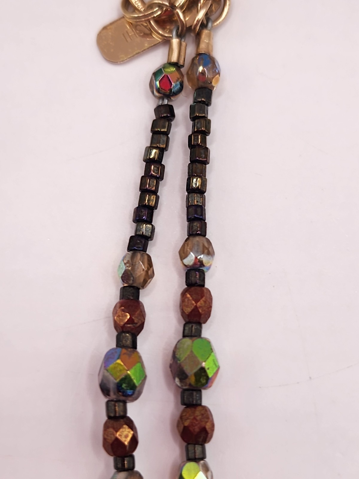 Holly Yashi Delicate Designer Beaded Necklace with 14K Gold Filled Clasp 16.5 in