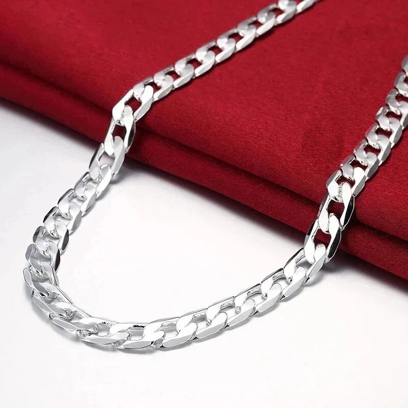 Cadena De Plata 925 Para Hombre Tu Puedes Lucir Elegante Y Atractivo 40% OFF💲
