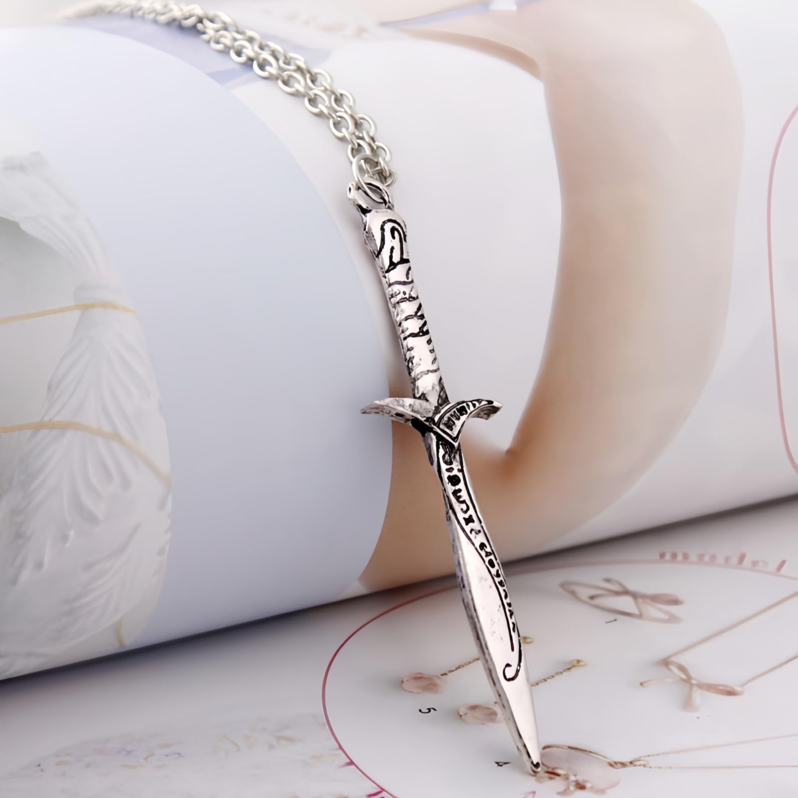 3 Pack Set Arwen Evenstar Pendant Necklace Costume Jewelry Cz Elven Sword and…