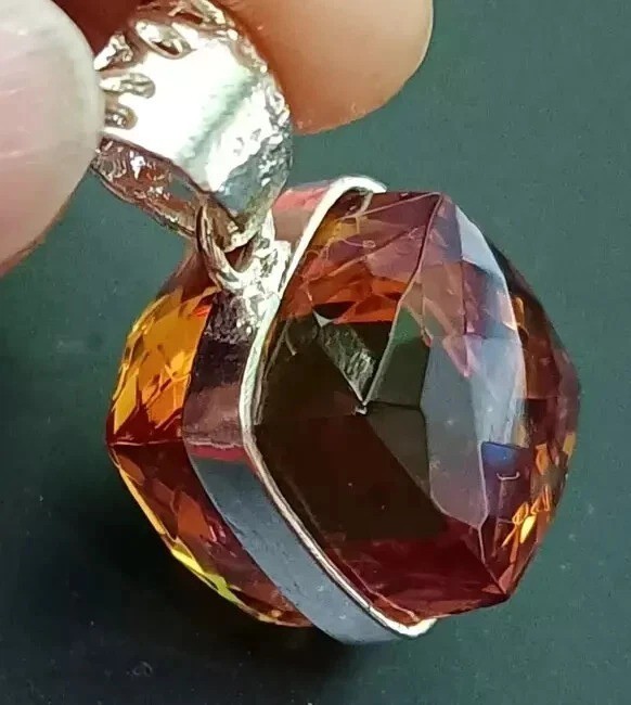 Natural Alexandrite Color Change Gemstone 50.51 Ct+ 925 Solid Silver Pendant