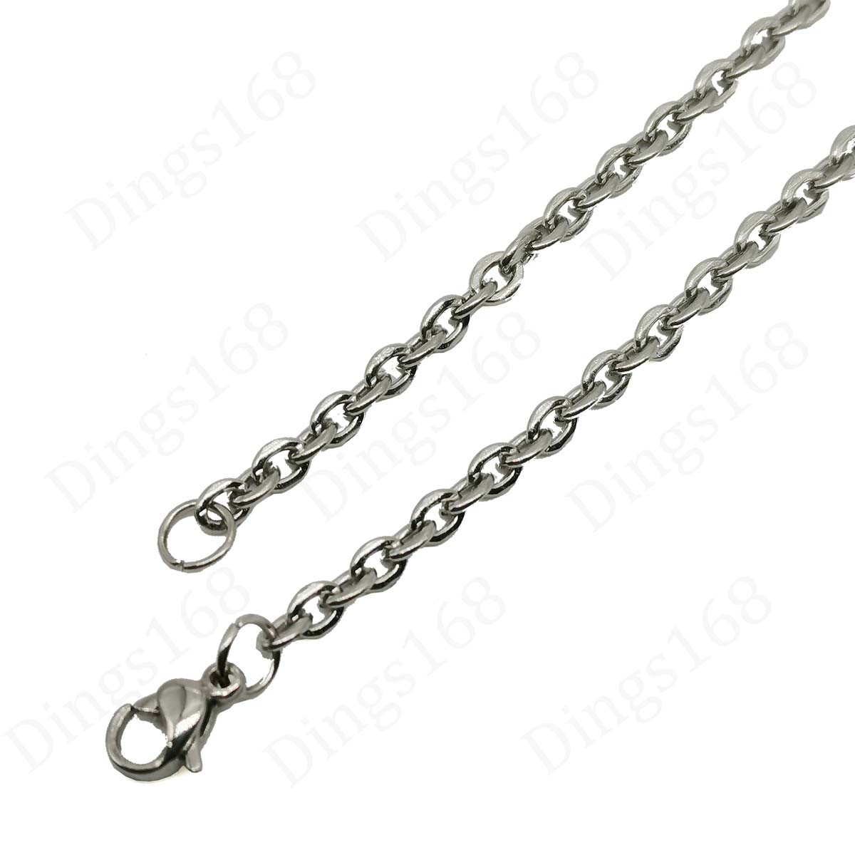 Unisex 18K White Gold Filled Tarnish-Free 22inch 2 mm Cable Chain Necklace Z146W