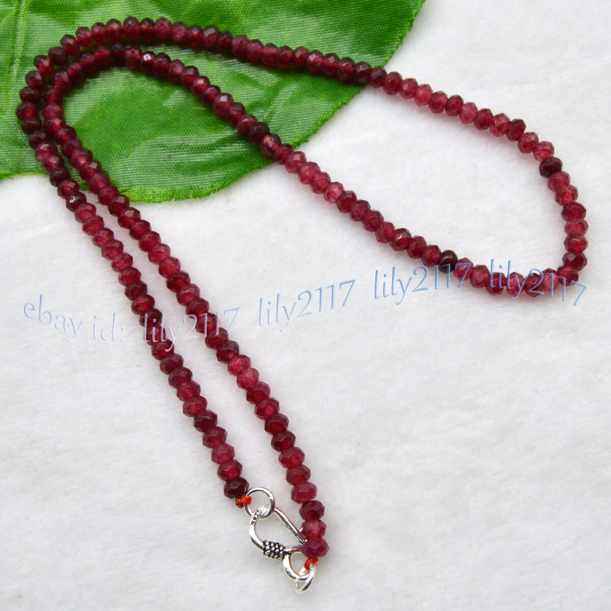 Multicolor 2x4mm Faceted Assorted Gemstones Jade Rondelle Beads Necklace 16-36”