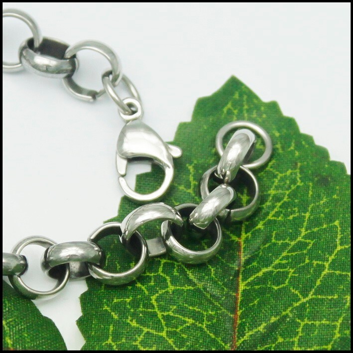 10mm 18inch Mens Women choker Stainless Steel Rolo Chain Necklace Shiny Smooth