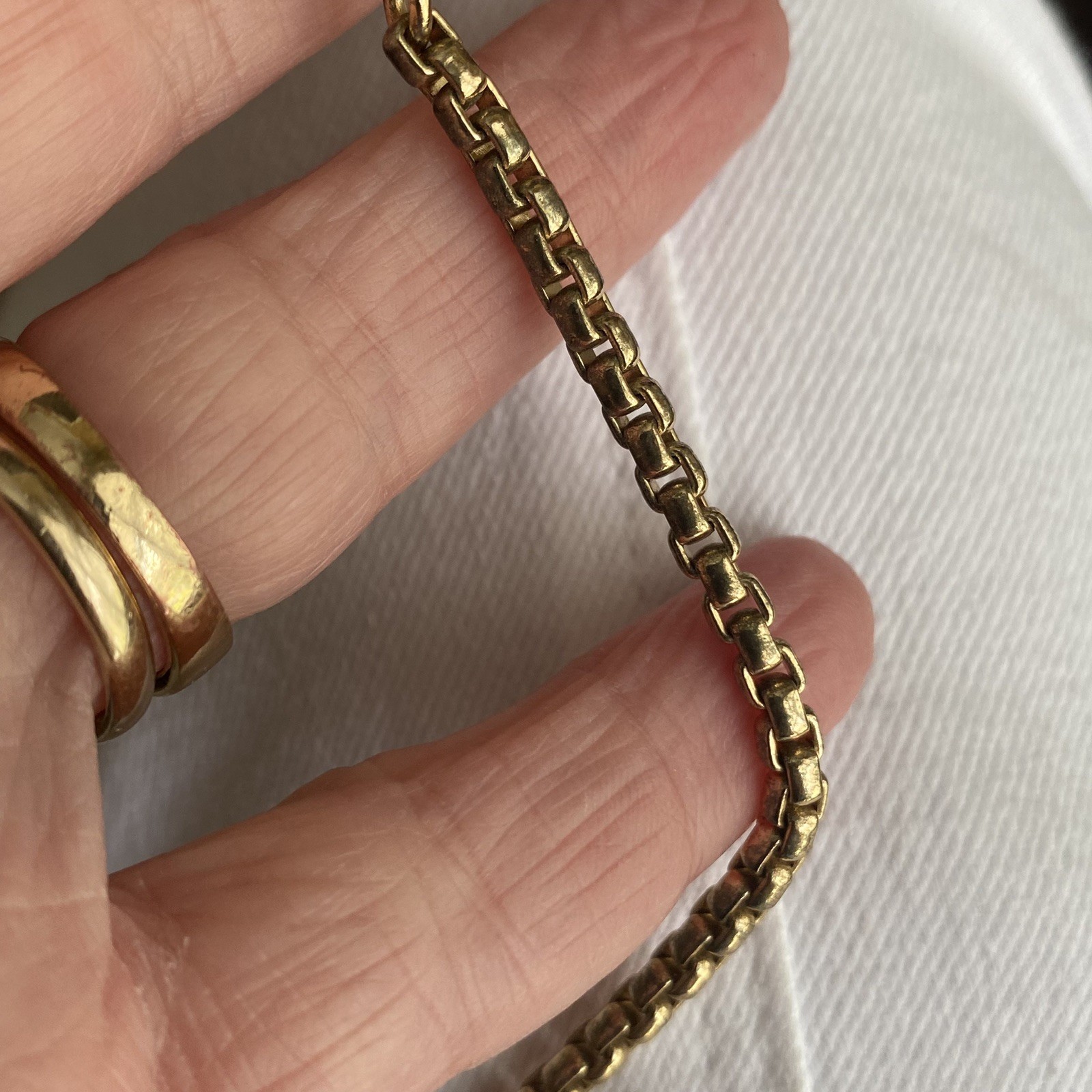 J Crew Gold Tone Lariat Boxed Chain Double Tassel Necklace Flapper style Vintage